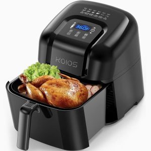 KOIOS Air Fryer Oven, XXL Hot Air Oven 7.8 QT, 1800W 4*6 Presets Touchscreen