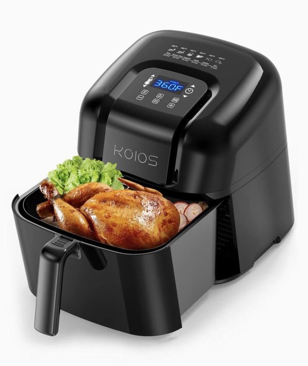 KOIOS Air Fryer Oven, XXL Hot Air Oven 7.8 QT, 1800W 4*6 Presets Touchscreen