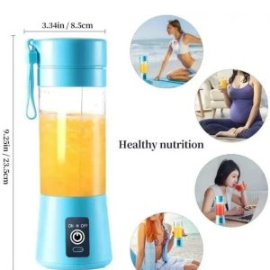 Portable Mini Juicer Cup Electric Smoothie Blender 380ml USB Rechargeable