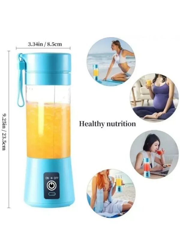 Portable Mini Juicer Cup Electric Smoothie Blender 380ml USB Rechargeable