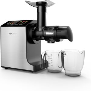 Masticating Juicer Machines, Cold Press Juicer, Easy to Clean with Brush, Touch