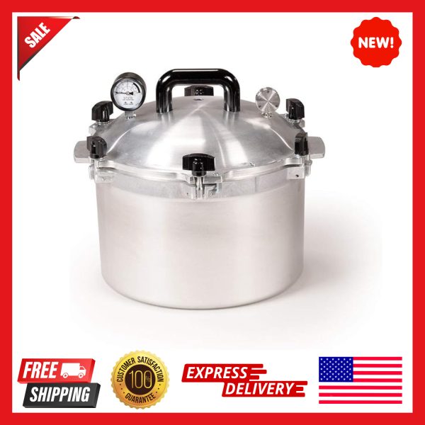 All American 15.5qt Pressure Cooker Canner Exclusive Metal In Silver Color