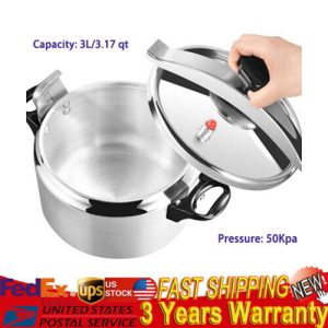 3L 3.17 Quart Mini Pressure Cookers 304 Stainless Steel Pressure Canners 35kpa