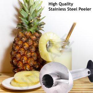 Pineapple Peeler Slicer Corer Stainless Steel , Silver