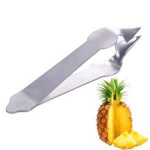 5pc Pineapple Corer Slicer Cutter Eye Peeler Fruit Stainless Steel V Shape Tools