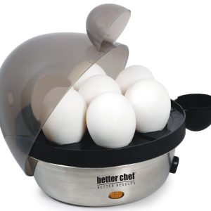 Better Chef Electric Egg Cooker | Stainless Steel | Boil up to 7 Eggs in a Ma…