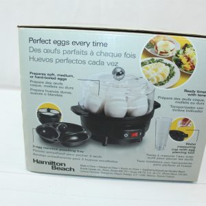 Hamilton Beach Electric Egg Cooker #25500 Black 120V 7 Egg Capacity