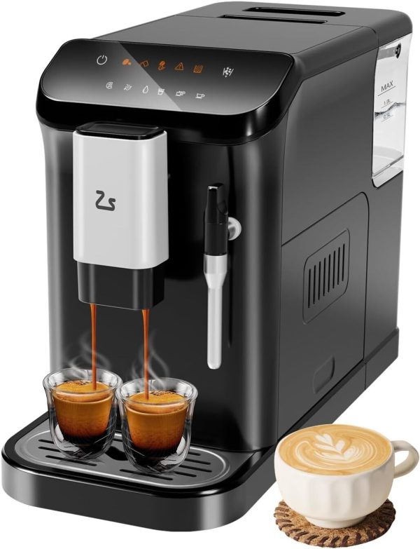 20 Bar Professional Espresso Machine Fully Automatic w/Grinder+1.5L Water Tank