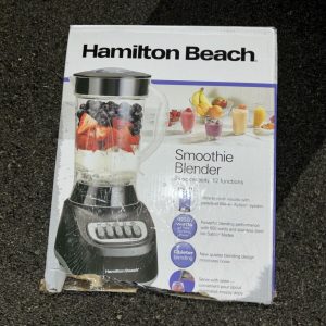 Hamilton Beach Smoothie Blender, 48 oz. Jar, 12 Blending Functions, Black 50180