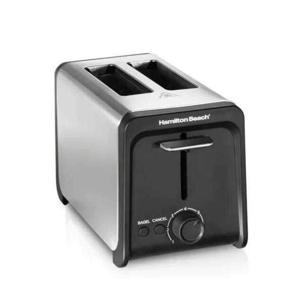 Hamilton Beach 2 Slice Toaster with Wide Slots, Bagel Function, Toast Boost, Sta