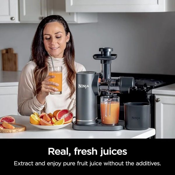 Ninja JC151 NeverClog Cold Press Juicer, Powerful Slow Juicer with Total Pulp Co