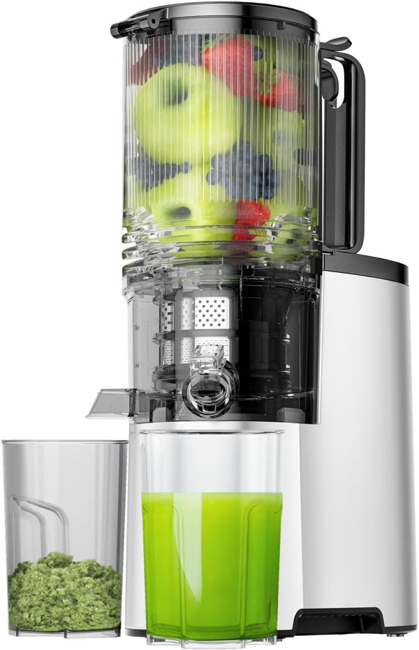 High Yield Cold Press Juicer with 5.4″ Feed Chute & 400W Power