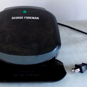 George Foreman Black 2-Serving Electric Grill Small GR136B