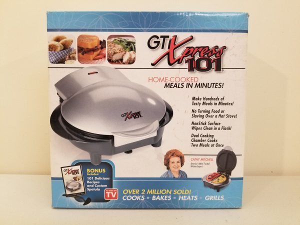 GT Xpress 101 Countertop Indoor Grill Sandwich Maker AS SEEN ON TV – BRAND NEW!