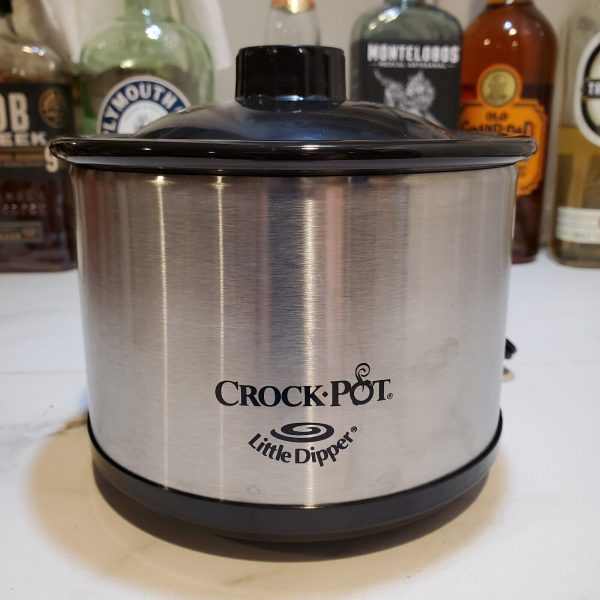 Croc-Pot Little Dipper Mini Slow Cooker Stoneware Black 32041-C Dip Pot 16 oz