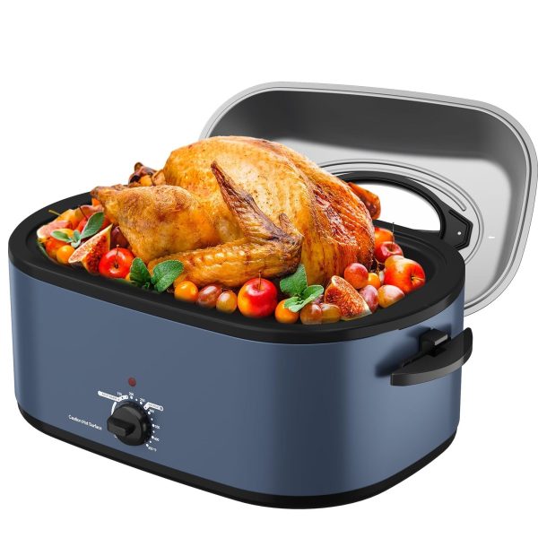 Roaster Oven 28 Quart, Electric Roaster Oven with Visible & Self-Basting Lid,…