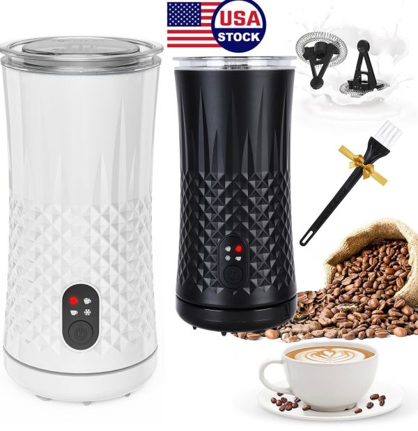 Automatic Milk Frother Electric Milk Steamer 4-in-1 Hot and Cold Foam Maker USA