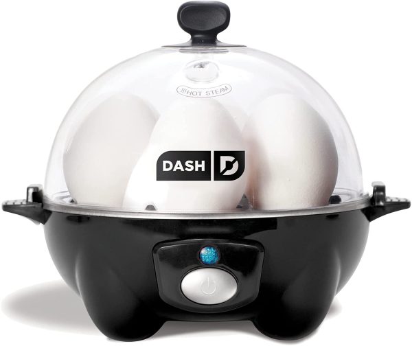 Dash Rapid Egg Cooker Electric Hard Boiled Poached Scrambled 6-Eggs, Automatic