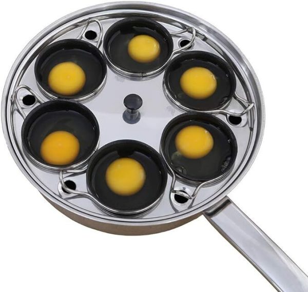 Egg Poacher Pan – Stainless Steel Poached Egg Cooker –New free freight