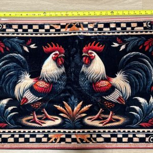 Premium Comfort Kitchen Mat (Vintage Rooster) Light Memory Foam