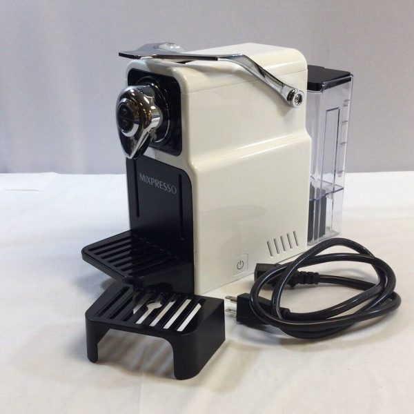 Mixpresso White Black 19 Bar High Pressure Pump 23Oz Capsule Coffee Machine