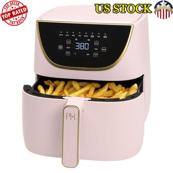 Large Air Fryer 6QT Touchscreen 8in1 Nonstick Dishwasher Safe Family Cooking New