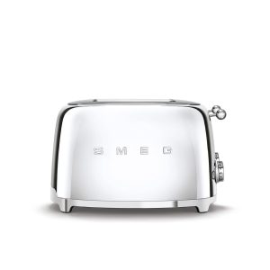 Smeg TSF03SSUS Chrome 50’s Retro Style 4 Slot Toaster (Open Box) Box Damage