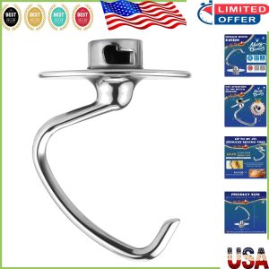 Upgrade Your Baking: K45DH Stainless Steel Dough Hook for Kitchen Mixers