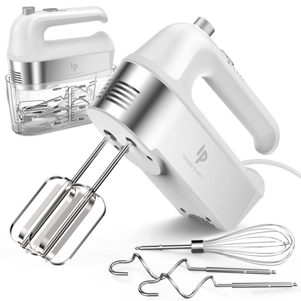 Hand Mixer , 450W Kitchen Mixers with Scale Cup Storage Case, Turbo Boost/Sel…