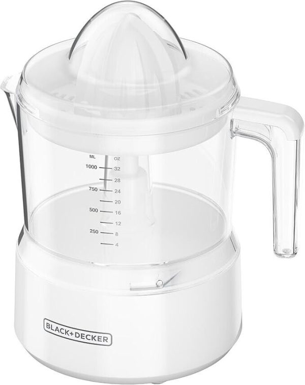 BLACK+DECKER CJ650W: 32oz Citrus Juicer – White