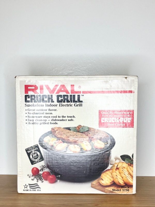 RIVAL Crock Grill Smokeless Indoor Electric Grill MODEL 5750