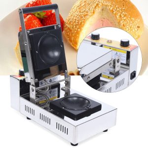 1000W Electric Ice Cream Brioche Sandwich Panini Press Maker Double Side Heating