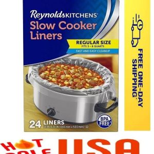 Reynolds Kitchens Slow Cooker Liners, Regular Size (24 ct.) FREE SHIP