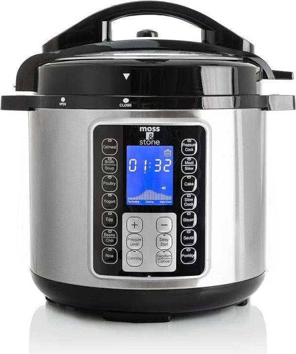 6 Qt Electric Pressure Cooker Electric Pot w/ Large LCD Display Slow Cooker