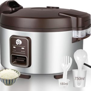 13.8 QT Large Commercial Rice Cooker 65 Cups Cooked 32 Cups Uncooked Rice Commer