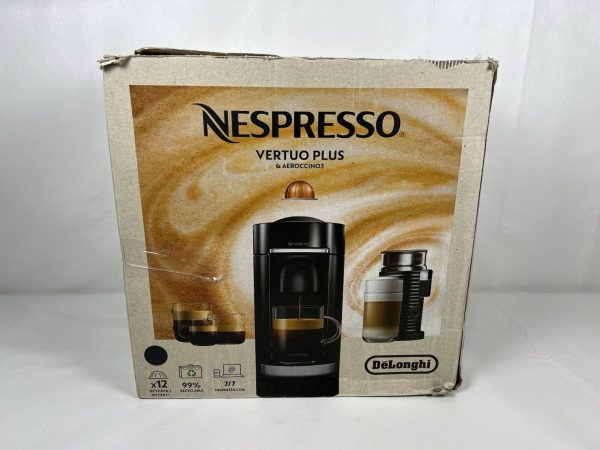 Breville Nespresso VertuoPlus Deluxe Coffee Machine Bundle Aeroccino3 OPEN BOX