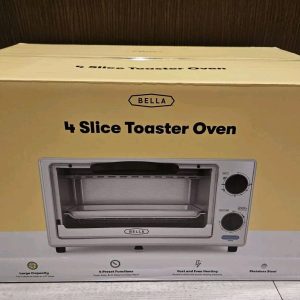 Bella 4-Slice Stainless Steel Toaster Oven, 1000 Watts