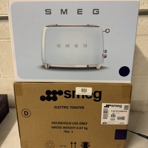 SMEG Retro-Style 980W 2-Slice Electric Toaster – Navy Blue Glossy – New