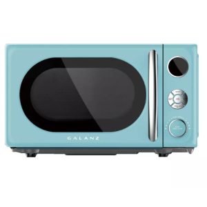 GALANZ GLCMKA07BER-07 Countertop Microwave Retro 0.7 cu ft 700W, Blue