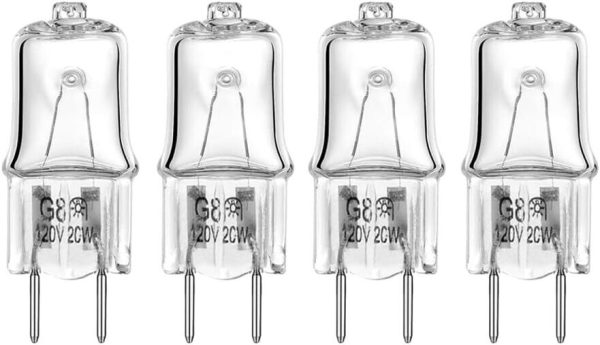 4-Pack Microwave Oven Halogen Light Bulbs for GE Samsung Kenmore Maytag 120V