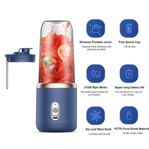 Portable Electric Juicer Machine Fruit Vegetable Citrus Orange Extractor Blender