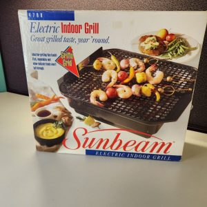 NEW Vintage Sunbeam Nu-stone Indoor Electric Grill Model 4760 S6