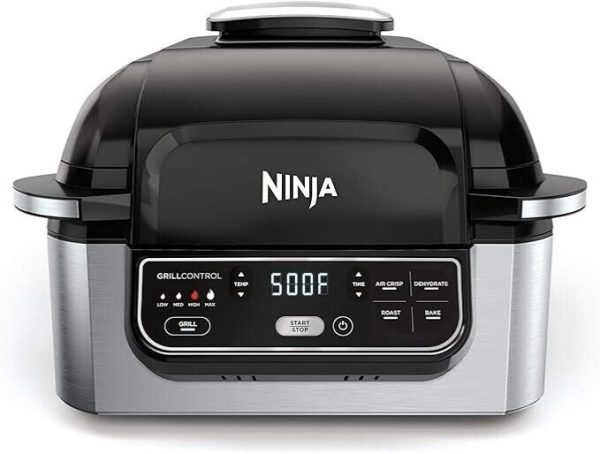 Ninja AG301 Foodi 5-in-1 Indoor Electric Grill Air Fry, Roast, Bake – New