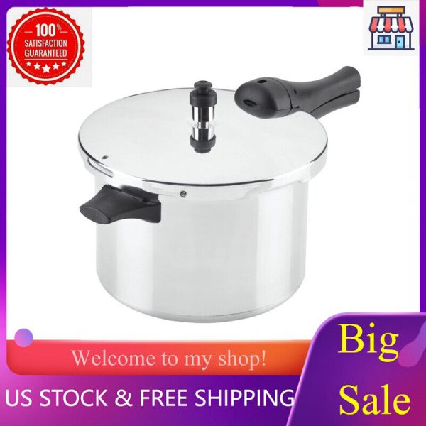 Farberware 6-Quart Aluminum Stovetop Pressure Cooker, 15 PSI