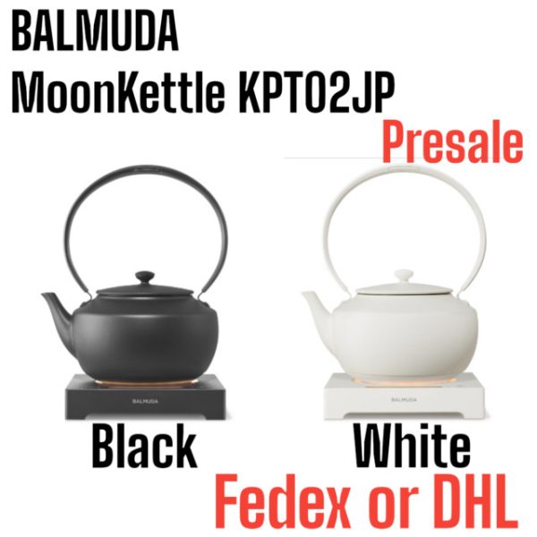 PSL BALMUDA MoonKettle KPT02JP BK/WH AC100V Electric Tea Kettles AC100V NEW F/J