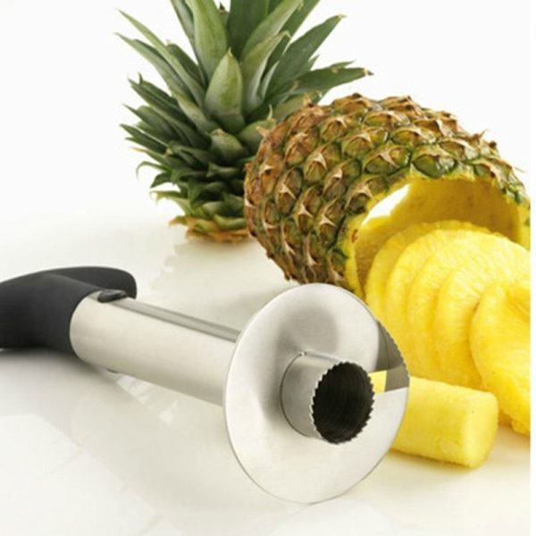 Pineapple Peeler Slicer Stainless Steel Fruit Corer Rings Diced Cutter Kitchen