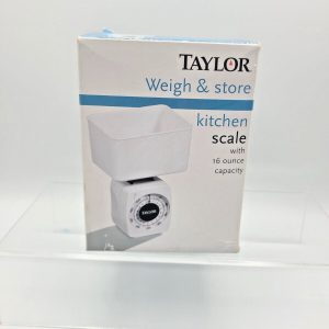 TAYLOR Weigh & Store Kitchen Scale – 16 ounce capacity -NEW-