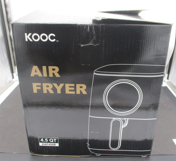 KOOC Large Air Fryer, 4.5-Quart New w/Accessory Kit, KAF450B