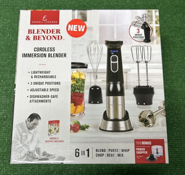 Emeril Lagasse Blender & Beyond | Cordless Immersion Blender | Rechargeable