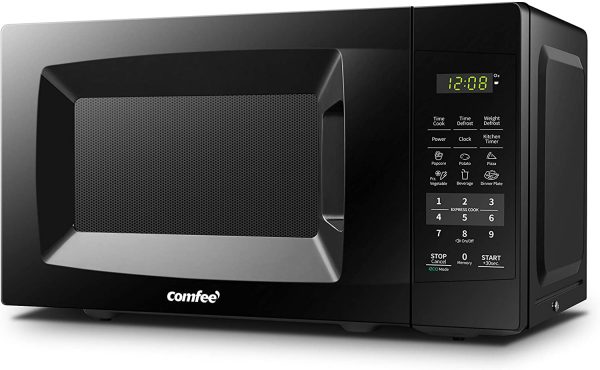 Small Profile Compact Mini Countertop/RV Size Microwave Oven 17.3″ Wide 0.7 Cu.